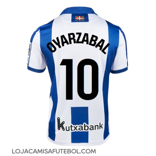 Camisa de Futebol Real Sociedad Mikel Oyarzabal #10 Equipamento Principal 2024-25 Manga Curta